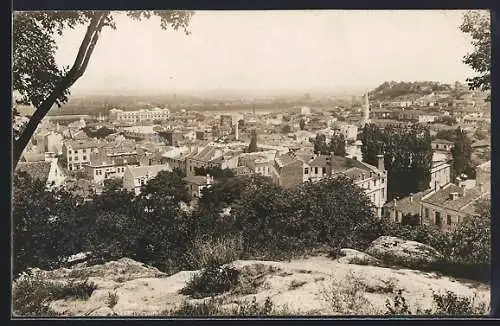 Foto-AK Plovdiv, Blick über die Dächer des Ortes