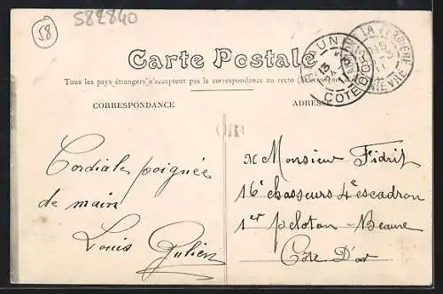 AK Dompierre-sur-Nièvre, Rue principale