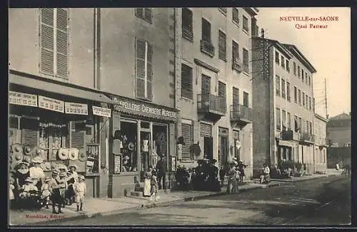 AK Neuville-sur-Saone, Quai Pasteur