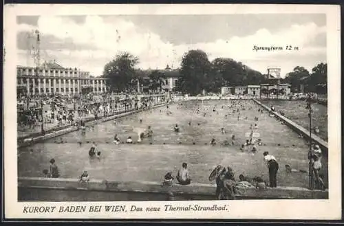 AK Baden, Partie im neuen Thermal-Strandbad
