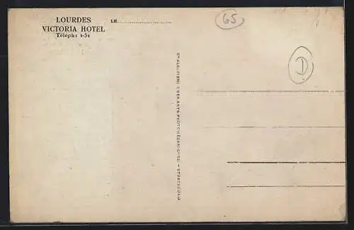 AK Lourdes, Victoria Hôtel