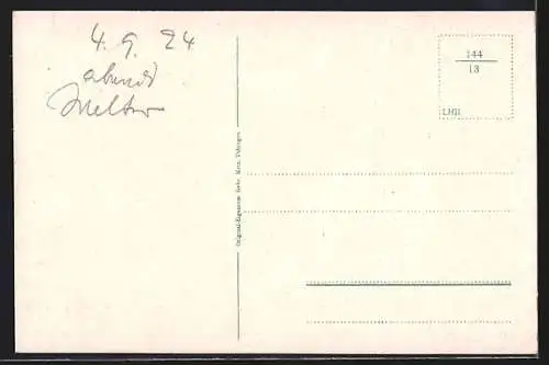 AK Radolfzell, Uferpartie mit Kirche und Dampfer