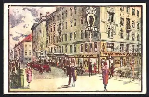 AK Wien, Wipplingerstrasse, an der Hohen Bücke