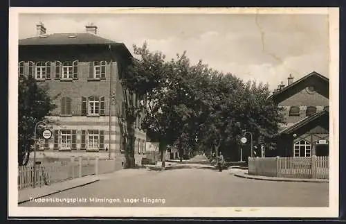 AK Münsingen, Eingang zum Trüppenübungsplatz