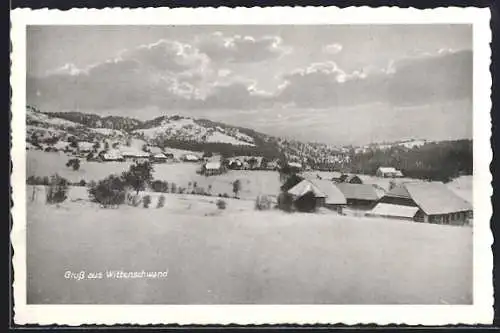 AK Wittenschwand, Dorf tief eingeschneit