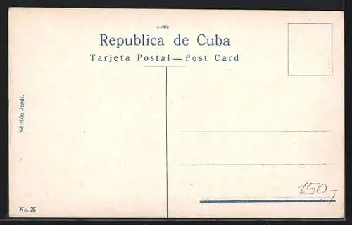 AK Santiago de Cuba, Markplatz mit Besuchern