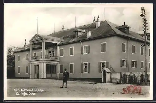 AK Cetinje / Cettigne, Dvor, Gebäudeansicht