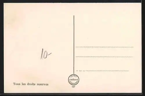 AK Cetinje / Cettigne, Dvor, Gebäudeansicht