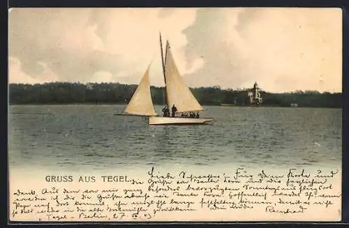 AK Berlin-Wannsee, Segeltörn auf dem Wannsee