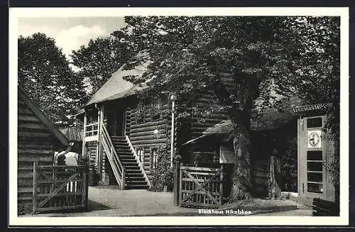 AK Berlin-Wannsee, Gasthof Blockhaus Nikolskoe