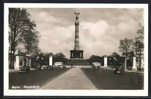 AK Berlin, Blick zur Siegessäule