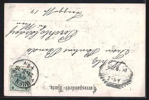 AK Wien, Rathaus, Beleuchtet bei Nacht