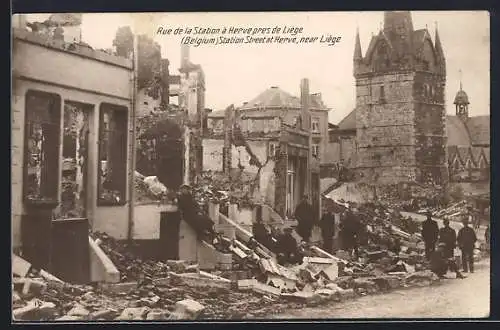 AK Herve, Rue de la Station, Station Street