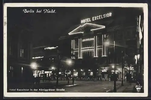 AK Berlin, Hotel Excelsior in der Königgrätzer Strasse