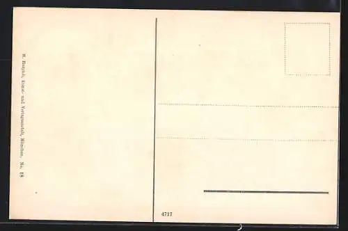 AK München, Strassenbahn am Königlichen Hoftheater