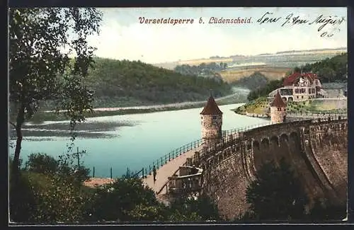 AK Lüdenscheid, Versetalsperre aus der Vogelschau