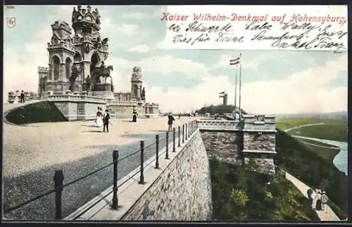 AK Hohensyburg, Blick auf das Kaiser-Wilhelm-Denkmal