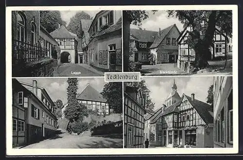 AK Tecklenburg, Legge, Marktlinde und Strassenpartie