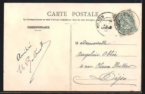 AK Messigny, Hotel du Lion d`Or, Grande Rue