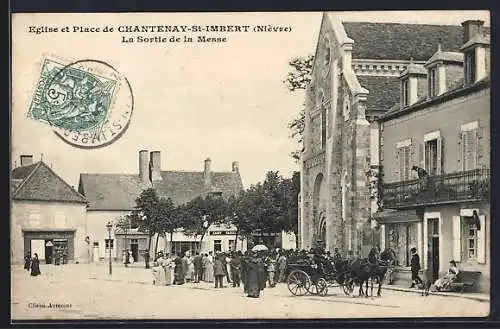 AK Chantenay-St-Imbert, La Sortie de la Messe