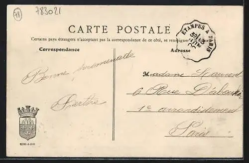 AK Perray-Vaucluse, Place de la Gare-Bahnhofsplatz