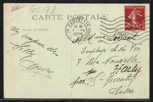 AK Silly-le-Long, Grande Rue, Coin de la mare