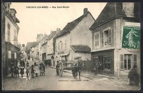AK Couches-les-Mines, Rue Saint-Martin