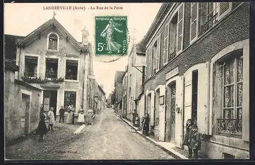 AK Landreville, Rue de la Poste