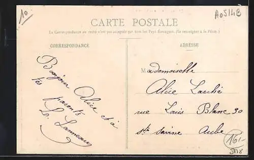 AK Landreville, Rue de la Poste