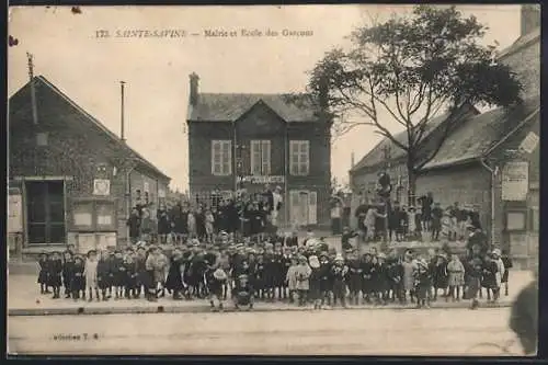 AK Sainte-Savine, Mairie et Ecole des Garcons