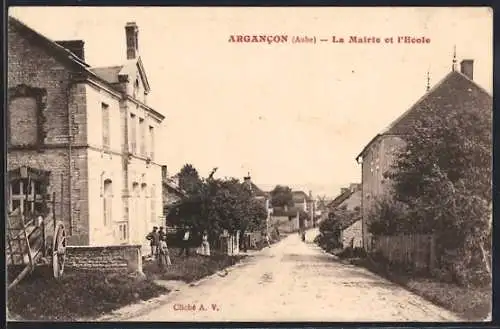 AK Argancon, La Mairie et l`Ecole