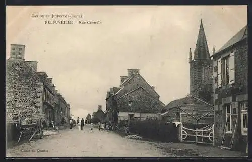 AK Reffuveille, Rue Centrale, Strassenpartie
