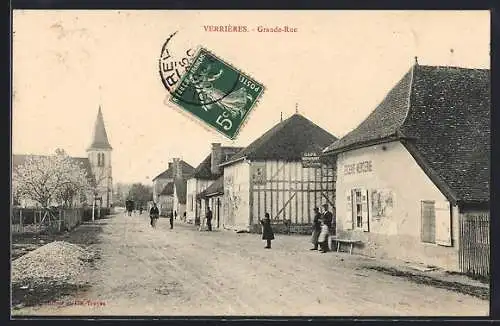 AK Verrières, Grande-Rue