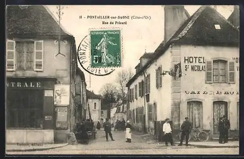 AK Pontailler-sur-Saone, Hotel St. Nicolas, Rue du Prieuré