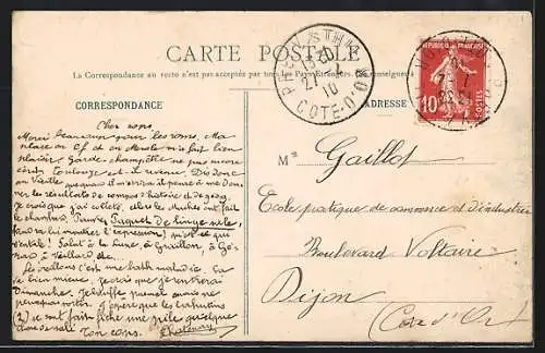 AK Précy, La Rue Chaude