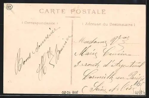 AK Granges-le-Bocage, La Grande Rue, Ortspartie
