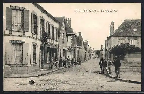AK Michery, La Grande Rue, Cafe Guillon
