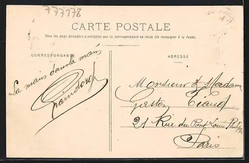 AK Souppes, Passage à Niveau et Rue de la République