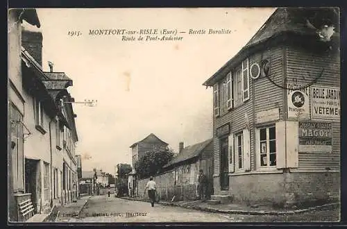 AK Montfort-sur-Risle, Recette Buraliste - Route de Pont-Audemer