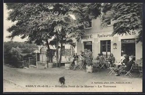 AK Esbly, Hotel du Pont de la Marne, La Terrasse