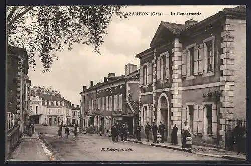 AK Cazaubon, La Gendarmerie, Polizei