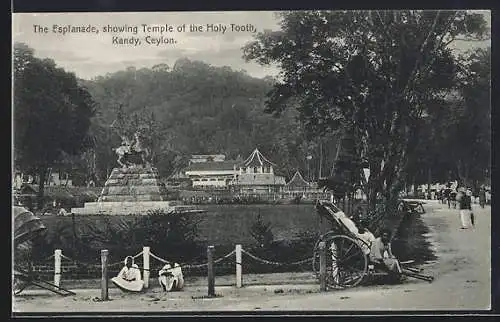 AK Kandy, The Esplanade, showing Temple of the Holy Tooth