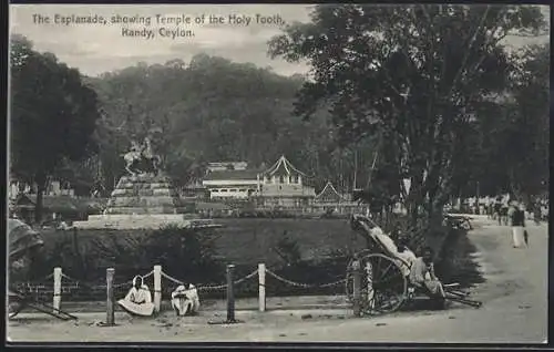 AK Kandy, The Esplanade, showing Temple of the Holy Tooth