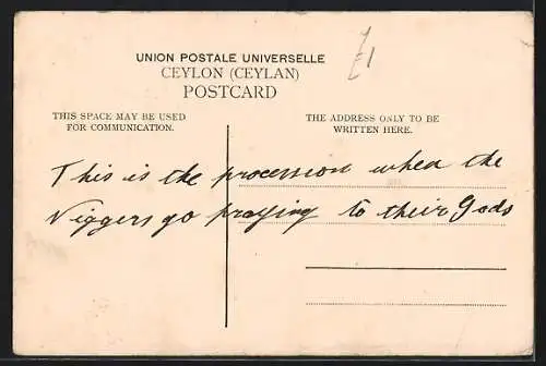 AK Ceylon, Perahara