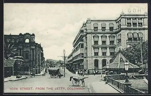 AK Colombo. York Street from the Jetty