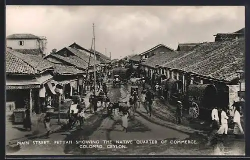 AK Colombo, Main Street, Pettah showing the Native Quarter of commerce