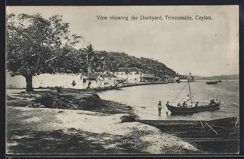 AK Trincomalie, View Showing the Dockyard