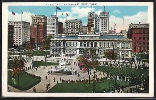AK New York, NY, City Hall and Park