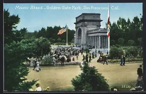 AK San Francisco, CA, Music Stand in the Golden Gate Park