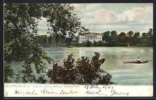 AK Buffalo, NY, Historical Society Building in Delaware Park